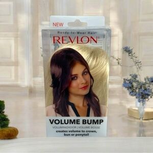 NIB Revlon Volume Bump Hair Bun Blond Hair Attachment Synthetic Hair Ponytail